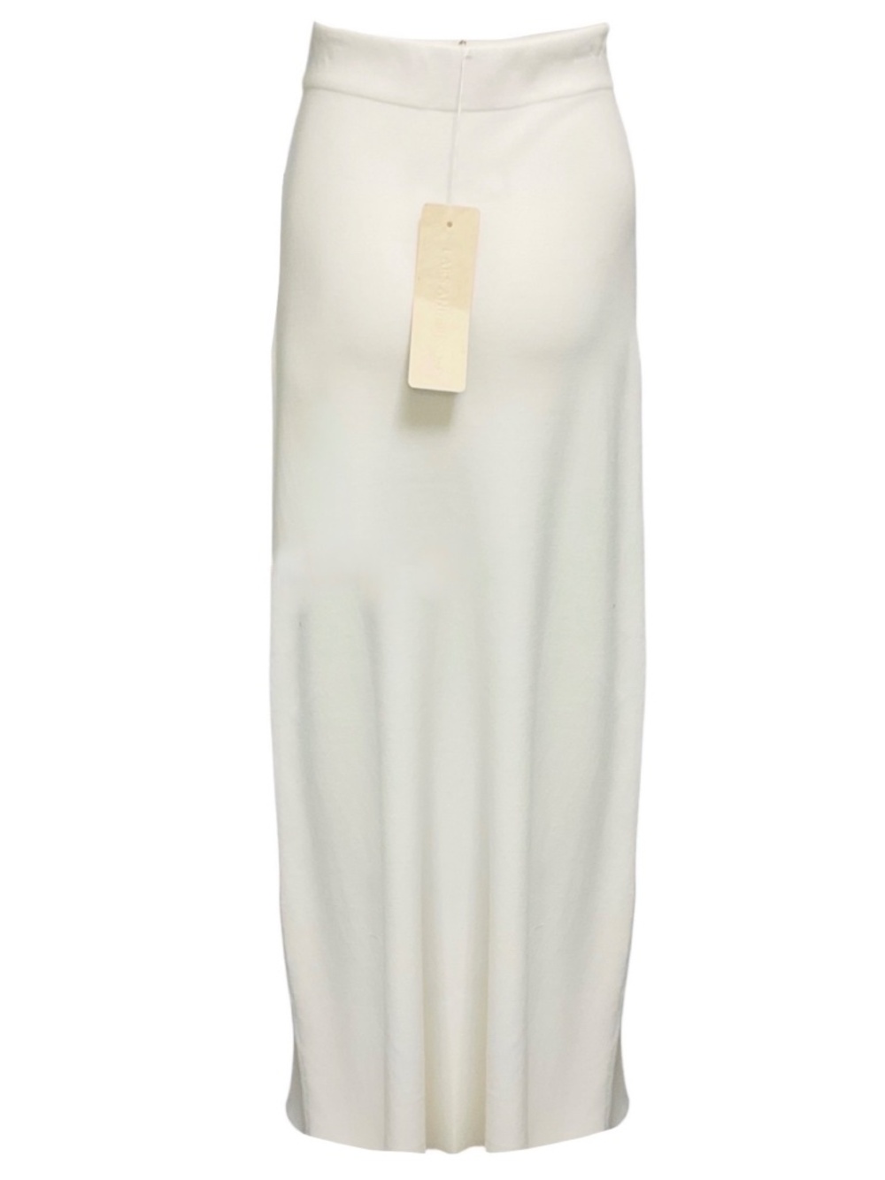 LARS ANDERSSON WHITE FULL MILANO KNIT LONG SKIRT - Picture 3 of 6